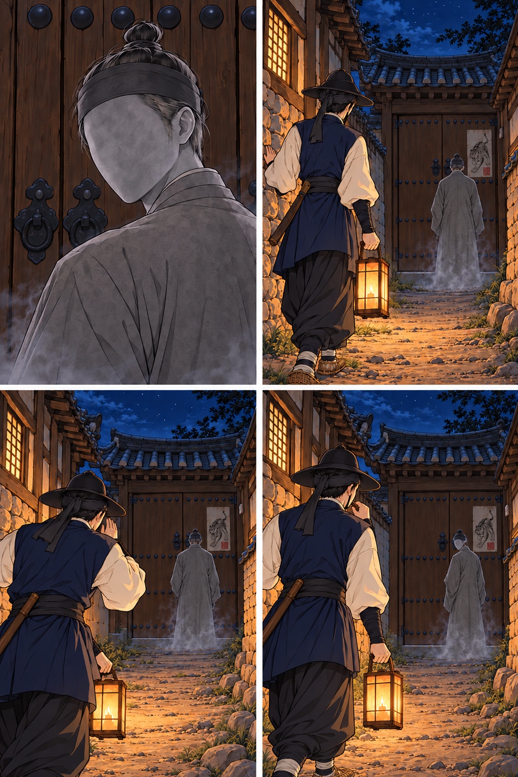 60컷. 돌아보는 얼굴
